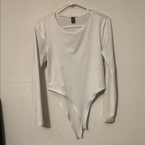 SHEIN White Long Sleeve Kids Bodysuit